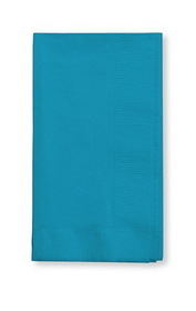 Creative Converting 593131B Turquoise 3-Ply Dinner Napkins (Case of 250)