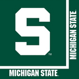 Creative Converting 664716 Michigan State 2-Ply Lunch Napkins (Case of 240)