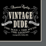 Creative Converting 665567 Vintage Dude 3-Ply Lunch Napkins (Case of 192)