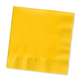 Creative Converting 6691021B School Bus Yellow Luncheon Napkin, 2 Ply, Solid (Case of 600)