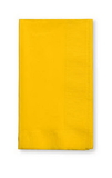 Creative Converting 671021B School Bus Yellow Dinner Napkin, 2 Ply, 1/8 Fold Solid (Case of 600)