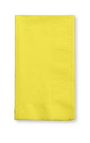 Creative Converting 67102B Mimosa Dinner Napkin, 2 Ply, 1/8 Fold Solid (Case of 600)