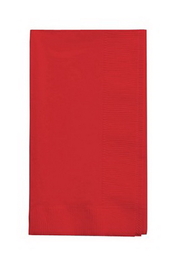 Creative Converting 671031B Classic Red 2-Ply Dinner Napkins 1/8th Fold (Case of 600)