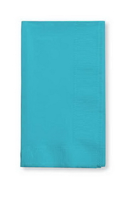 Creative Converting 671039B Bermuda Blue Dinner Napkin, 2 Ply, 1/8 Fold Solid (Case of 600)