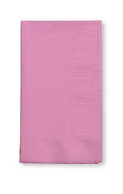 Creative Converting 673042B Candy Pink Dinner Napkin, 2 Ply, 1/8 Fold Solid (Case of 600)