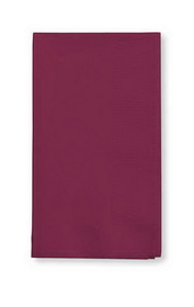 Creative Converting 673122B Burgundy Dinner Napkin, 2 Ply, 1/8 Fold Solid (Case of 600)