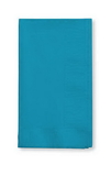 Creative Converting 673131B Turquoise Dinner Napkin, 2 Ply, 1/8 Fold Solid (Case of 600)