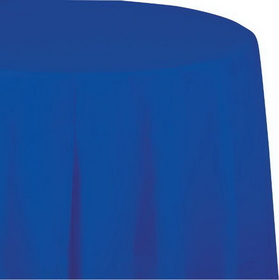 Creative Converting 703147 Cobalt Tablecover, Octy Round 82", CASE of 12