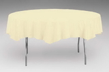 Creative Converting 703264 Ivory Plastic Tablecover 82