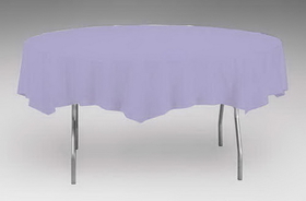 Creative Converting 703265 Luscious Lavender Plastic Tablecover 82" Octy Solid (Case of 12)