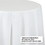 Creative Converting 703272 White Round Plastic Tablecloth