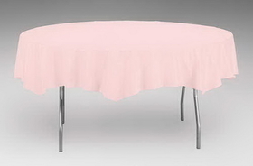 Creative Converting 703274 Classic Pink Plastic Tablecover 82" Octy Solid (Case of 12)