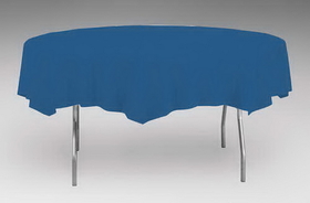 Creative Converting 703278 Navy Plastic Tablecover 82" Octy Solid (Case of 12)