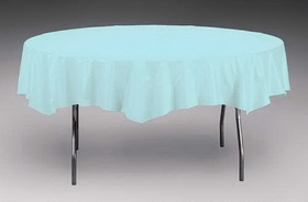 Creative Converting 703882 Pastel Blue Plastic Tablecover 82" Octy Solid (Case of 12)