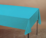 Creative Converting 711039 Bermuda Blue Tissue/Poly Tablecover 54 X 108 Solid (Case of 6)
