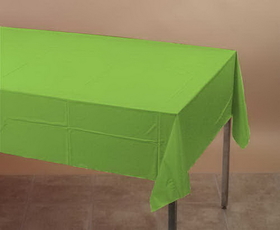Creative Converting 713123 Fresh Lime Tissue/Poly Tablecover 54 X 108 Solid (Case of 6)