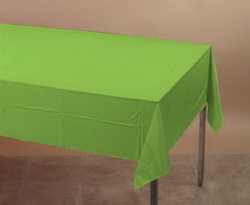 Creative Converting 723123 Fresh Lime Plastic Tablecover 54 X 108 Solid (Case of 12)