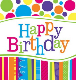 Creative Converting 725412 Bright and Bold Happy Birthday Plastic 54x108 Tablecover (Case of 6)
