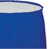 Creative Converting 743147 Cobalt Tableskirt, 14' X 29