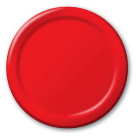Creative Converting 791031B Classic Red Luncheon Plate, Solid (Case of 240)