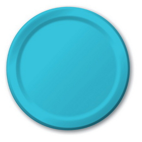 Creative Converting 791039B Bermuda Blue 6.75&quot; Lunch Plates (Case of 240)
