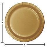 Creative Converting 79103B Glittering Gold Dessert Plates
