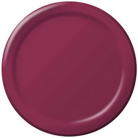 Creative Converting 793122B Burgundy Luncheon Plate, Solid (Case of 240)
