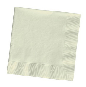 Creative Converting 80161B Ivory 2-Ply Beverage Napkins (Case of 600)