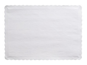 Creative Converting 863272B White Placemats (Case of 600)