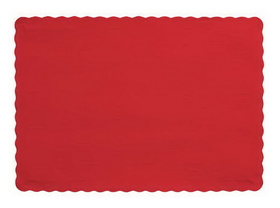 Creative Converting 863548B Classic Red Placemat, 9.5 X 13.375 Solid (Case of 600)