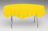 Creative Converting 923269 School Bus Yellow Tissue/Poly Tablecover 82