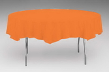 Creative Converting 923282 Sunkissed Orange Tissue/Poly Tablecover 82