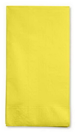 Creative Converting 95102 Mimosa Guest Towel, 3 Ply, Solid (Case of 192)