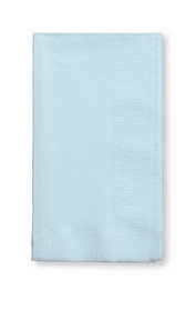 Creative Converting 95157 Pastel Blue Guest Towel, 3 Ply, Solid (Case of 192)
