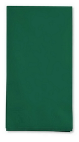 Creative Converting 953124 Hunter Green Guest Towel, 3 Ply, Solid (Case of 192)