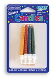 Creative Converting WM100536 Glitter Candle Ast Primaries (Case of 72)