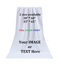 Muka Personalized Beach Towel Photo Or Text Image DIY Print Bath Towel, 30