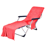 Muka Microfiber Terry Cloth Beach Pool Lounge Chair Cover Convenient Pocket, 29