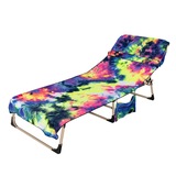 Muka Microfiber Tie-Dye Portable Beach Pool Sun Lounge Chair Cover  for Pool Sunbathing / Beach / Hotel / Garden, 29 1/2