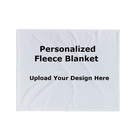 Muka personalized Fleece Blanket Photo Throw