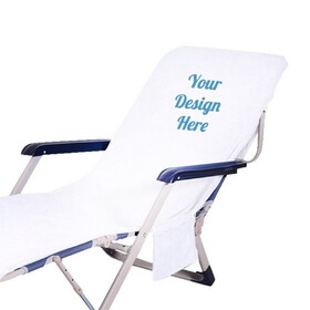 Muka Monogrammed Lounge Chair Cover Custom Embroidery Pool Chair Towel with Pockets