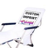 Muka Custom Beach Pool Lounge Chair Cover Microfiber Terry Cloth Logo Imprint Branded, 29