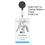 MUKA 50 Pcs Translucent Retractable Badge Reels with Vertical Style ID Card Badge Holders Sets