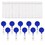 MUKA 50 Pack Solid Color Retracting Badge Reel with Vertical Style Clear ID Card Holders Sets