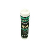 Boss 02506CL10 Plumbing Supply, Acetoxy Cure Silicone Adhesive Sealant,
