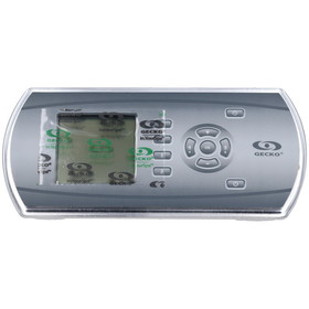 Gecko Alliance 0607-008064 Spaside Control, Gecko IN.K600 (Streamline), 11-Button, LCD Interface, w/Overlay, 10' Cable, w/in.link Plug