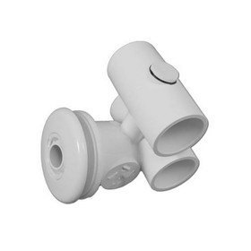 Hydro Air 10-5200 Jet Assembly, HydroAir Micro-Jet, Tee Body, 1"S Water x 1"S Air, White