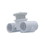 Hydro Air 10-5300-WHT Jet Assembly, HydroAir Hydro-Jet, Extended, 1-1/2"S Water x 1-1/2"S Air, White
