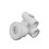 Hydro Air 10-5650 Jet Assembly, HydroAir Slimline, Tee Body, 1"S Water x 1/2"S Air, 1-1/4"L Wall Fitting, White