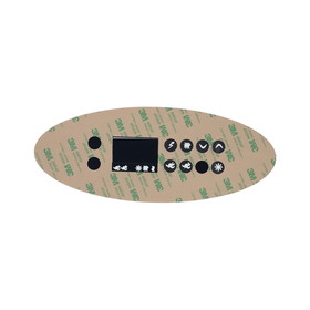 Dynasty Exclusive 11161 Spa Side Overlay, Dynasty Spas, K-52-DY1, Excaliber Logo, SSPA-MP, 7 Button, LCD